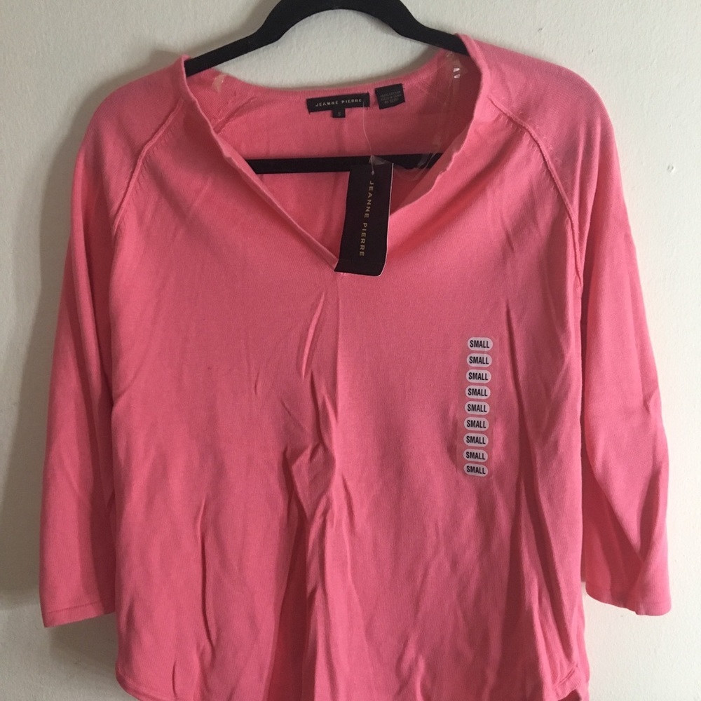 Pink sweater/ crew neck shirt